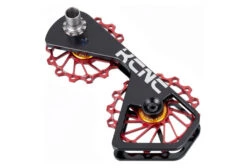 Jockey Wheel System KCNC Galets De Dérailleur Shimano 6800/9000 14+16 Dents Roulement Céramique Rouge