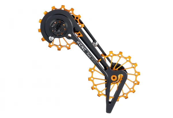 Jockey Wheel System KCNC Galets De Dérailleur Sram Red 14+16 Dents Rouge Roulement Céramique Or 3 Jockey Wheel System KCNC Galets De Dérailleur Sram Red 14+16 Dents Rouge Roulement Céramique Or