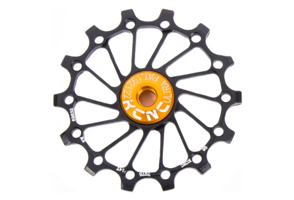 Jockey Wheel KCNC Narrow/Wide Long Teeth 12v Noir 14 Dents 3 Jockey Wheel KCNC Narrow/Wide Long Teeth 12v Noir 14 Dents