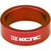 KCNC Headset Spacer 1 1/8" 12mm, Rouge -Kcnc kcnc headset spacer 1 1 8 12mm rot 1