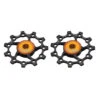 KCNC Galet Roulement Céramique 11 Dents 1 Paire, Noir -Kcnc kcnc jockey wheel 11 zaehne ceramic bearing 1 paar black 1