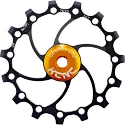 KCNC Jockey Wheel Original Roulement SS Long Teeth 15 Dents, Noir