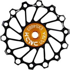 KCNC Galet Roulement Narrow Wide 14 Dents Acier Inox, Noir