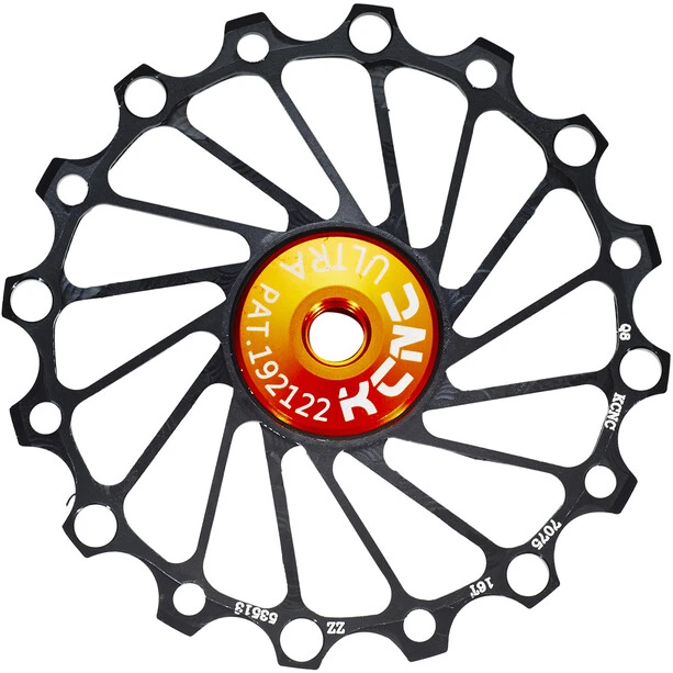 KCNC Galet Roulement Narrow Wide 16 Dents Acier Inox, Noir 3 KCNC Galet Roulement Narrow Wide 16 Dents Acier Inox, Noir