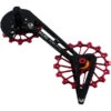 KCNC Jockey Wheel System Pour Shimano 10/11 Vitesses 14/16 Dents Roulement Sus, Rouge -Kcnc kcnc jockey wheel system fuer shimano 10 11 fach 14 16 zaehne sus bearing red 1