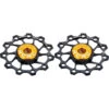 KCNC Ultra Galet Roulement 12 Dents Acier Inox 1 Paire, Noir -Kcnc kcnc jockey wheel ultra 12 zaehne ss bearing 1 paar black 1
