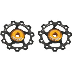 KCNC Ultra Galet Roulement Acier Inox 11 Dents 1 Paire, Noir