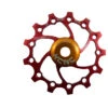 KCNC Original Galet Roulement 14 Dents Acier Inox Dents Longues, Rouge 2 KCNC Original Galet Roulement 14 Dents Acier Inox Dents Longues, Rouge -Kcnc kcnc original jockey wheel 14t ss bearing long teeth red 1